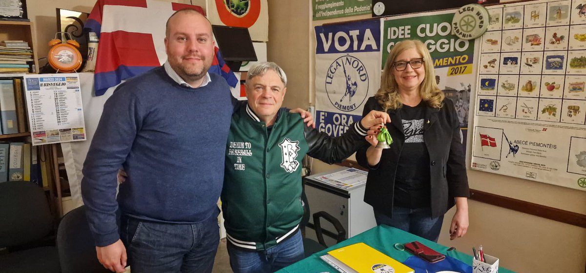 Questa sera a #Grugliasco per l’elezione del Segretario della #Lega. In bocca al lupo a Risicato Nunzia e a tutti i militanti. Forza Lega!
