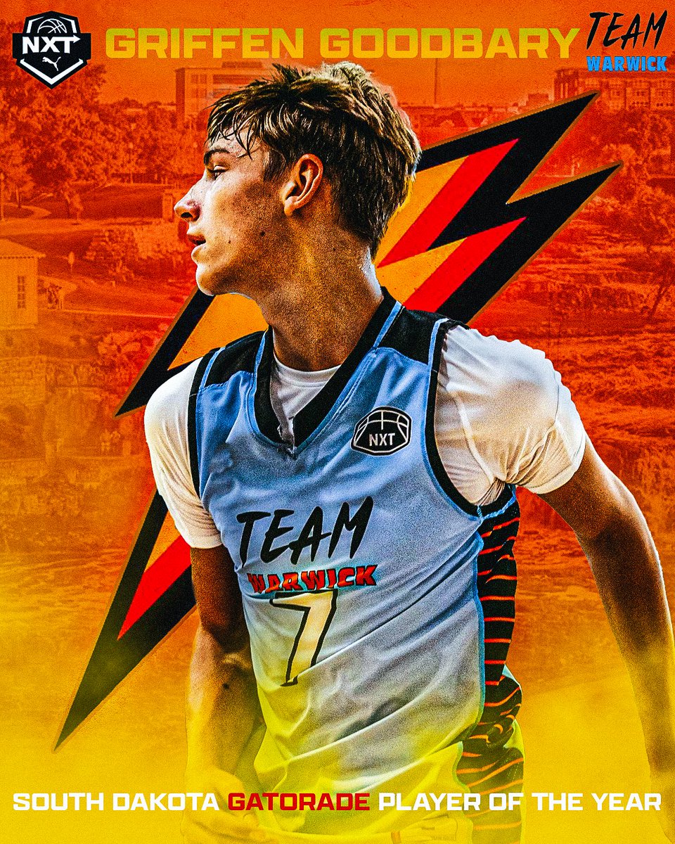 Congratulations to Griffen Goodbary on being named South Dakota’s @Gatorade Player of the Year after a dominant season that saw offers from South Dakota and South Dakota State👀 #NXTFamily