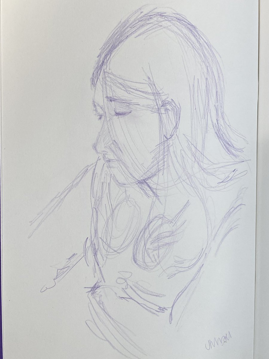 JackieWhall's tweet photo. When art students find a table with sketch pads and pencils …
#comptonverney #quicksketch #pencilsketch #quickportraits #fineart #dmu #artouting https://t.co/FC6jGBf8jq
