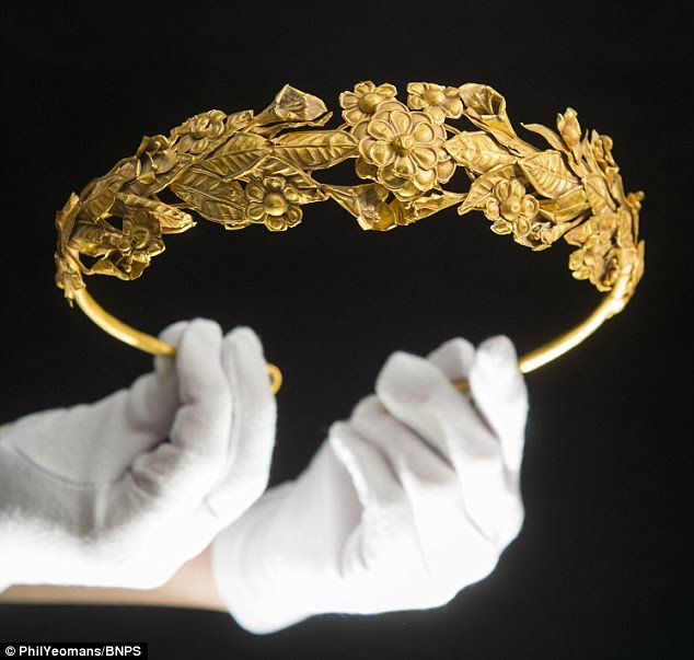 archeohistories's tweet photo. Incredibly rare, a 2300 year-old Ancient Greek Gold Crown (300 BC) could worth at least £100,000, was kept for decades in a tatty box of old newspapers under bed by owner who had no idea what it was ... 

In 2016; the delicate Greek Myrtle Wreath (300 BC), was found in a cottage in Somerset under a bed. Artefact was discovered when elderly owner, who wants to remain anonymous, asked valuers from Duke's of Dorchester in Dorset to look at some items he had inherited from his grandfather. But Guy Schwinge from auctioneers was astonished when he pulled aside the newspaper inside a tatty box to reveal the precious ancient artefact.

Gold wreaths like this were meant to imitate the wreaths of real leaves that were worn in Ancient Greece in religious ceremonies and given as prizes in athletic and artistic contests. They usually depicted branches of laurel, myrtle, oak and olive trees, which were symbolic of concepts such as wisdom, triumph, fertility, peace and virtue. Due to their fragile nature, gold wreaths like this were only worn on very special occasions. Bits of dirt embedded on the wreath suggest this one was buried at some point.

Most date to the Hellenistic period (323-31 BC), which this one is also thought to date from, and show the exceptional skill of goldsmiths at that time. Some were made during earlier periods but the wreaths became more frequent after Alexander the Great's Eastern conquests, when gold was more available in Greece.

Current owner's grandfather was a great collector who was fascinated by archaeology and the ancient world. Although his family do not know how he acquired it, it is likely he bought it sometime in the 1940s when he travelled extensively.

He said : "I knew my grandfather travelled extensively in the 1940s and 50s and he spent time in the north west frontier area, where Alexander the Great was, so it's possible he got it while he was there. But he never told me anything about this wreath.

"I inherited quite a lot of things from him and I just put this to one side for almost a decade and didn't really think anything of it. Recently I decided I needed to sort through things and called in Duke's to have look at some of the items he'd passed on to me. The wreath is a beautiful piece but I never expected it to be so valuable. It was a mixture of excitement and just disbelief when they told me what it was."

Mr Schwinge from Duke’s said : "When the owner pulled the gold wreath from a tatty cardboard box filled with paper, my heart missed a beat. When I went to the cottage the last thing I expected to see was a piece of gold from antiquity. It is notoriously difficult to date gold wreaths of this type. 

Stylistically it belongs to a rarefied group of wreaths dateable to the Hellenistic period and the form may indicate that it was made in Northern Greece. It is eight inches across and weighs about 100 grams. It's pure gold and handmade, it would have been hammered out by a goldsmith. The wreath is in very nice condition for something that's 2300 years old. It's a very rare antiquity to find, they don't turn up often. I've never seen one in my career before."

#archaeohistories