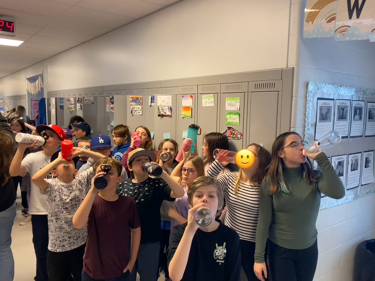 What a fun 5 days celebrating Education Week and an even better ending! Our school community came together to participate in the #greatgulp by “Sipping with Sammy” <a href="/AdmiralsAcad_NL/">Admiral’s Academy Navigators 🏳️‍🌈</a> <a href="/EcoSchoolsCAN/">EcoSchools Canada</a> <a href="/NLTeachersAssoc/">NLTA</a> #PlantingPositivityNL #NLEduWeek2024