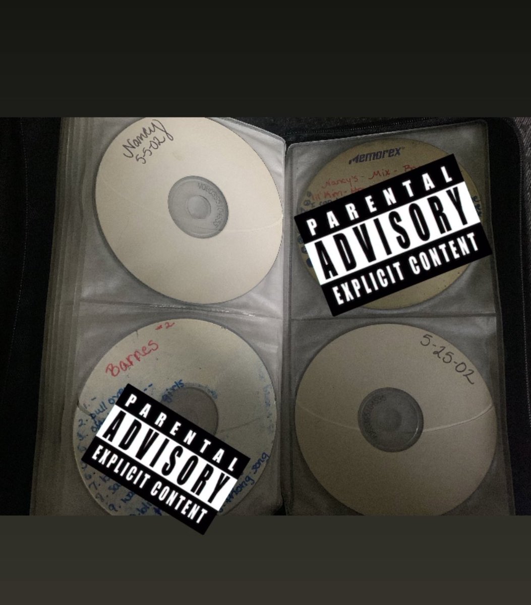 nabarnes's tweet photo. #FiddleInTheBand 🎻🔥 from #KaneBrown just released and it’s such a fun song! That 2nd verse though! 💯
‘I’m like a burnt cd from ‘03, in a mustang,
you never knew what was cooommmiinnngggg’
(some of my legit burnt CDs from ‘02-‘03 in 2nd pic 😂) https://t.co/tZoF076HfL https://t.co/E8riLtnV83