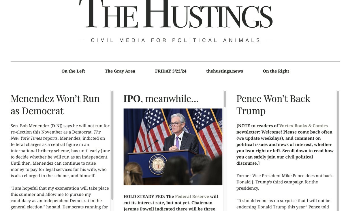 If #democrats can turn #georgesantos' seat next month while #mikegallagher steps down, can the party replace #housespeaker #mikejohnson with #hakeemjeffries ? thehustings.news email editors@thehustings.news ...