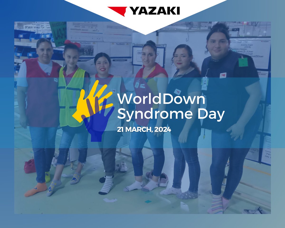 On International Down Syndrome Day, our team at Yazaki Colima Plant didn't just observe - we immersed ourselves in the experience! 💙 With a simple yet powerful gesture, we celebrated diversity by showing up to work wearing mismatched socks. 🧦
