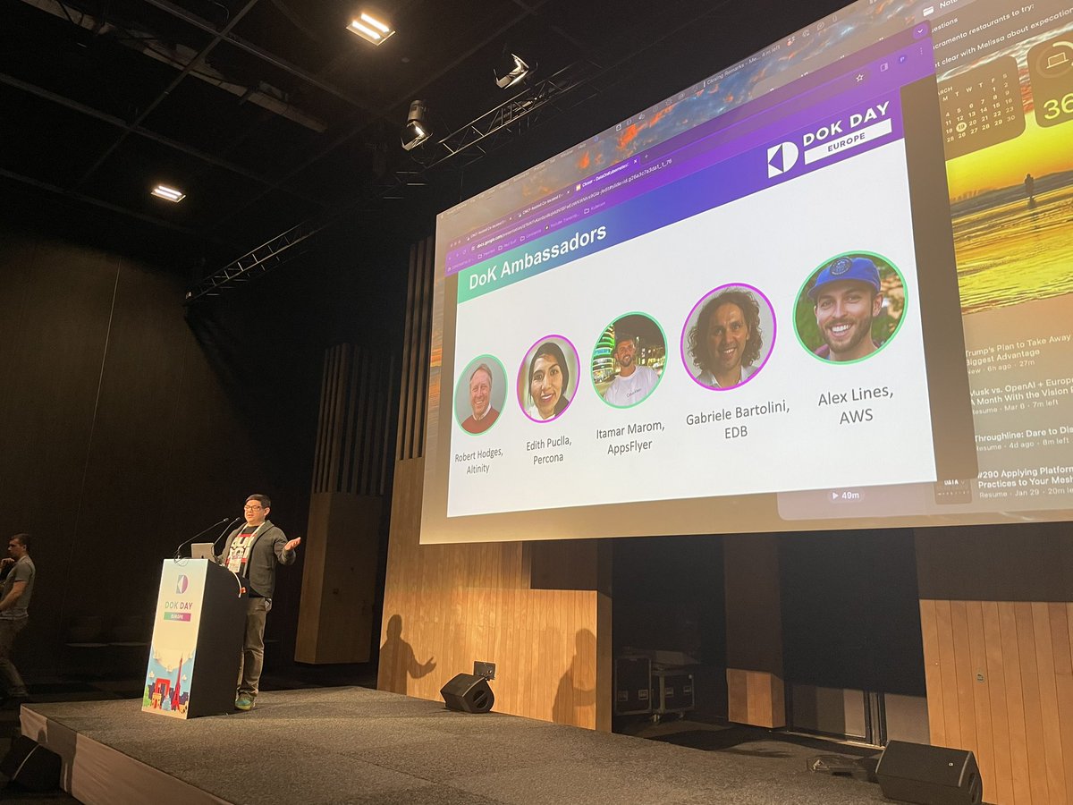 _GBartolini_'s tweet image. #DoK Day closing remarks! Awesome event and talks about running #data #workloads in #kubernetes @DoKcommunity