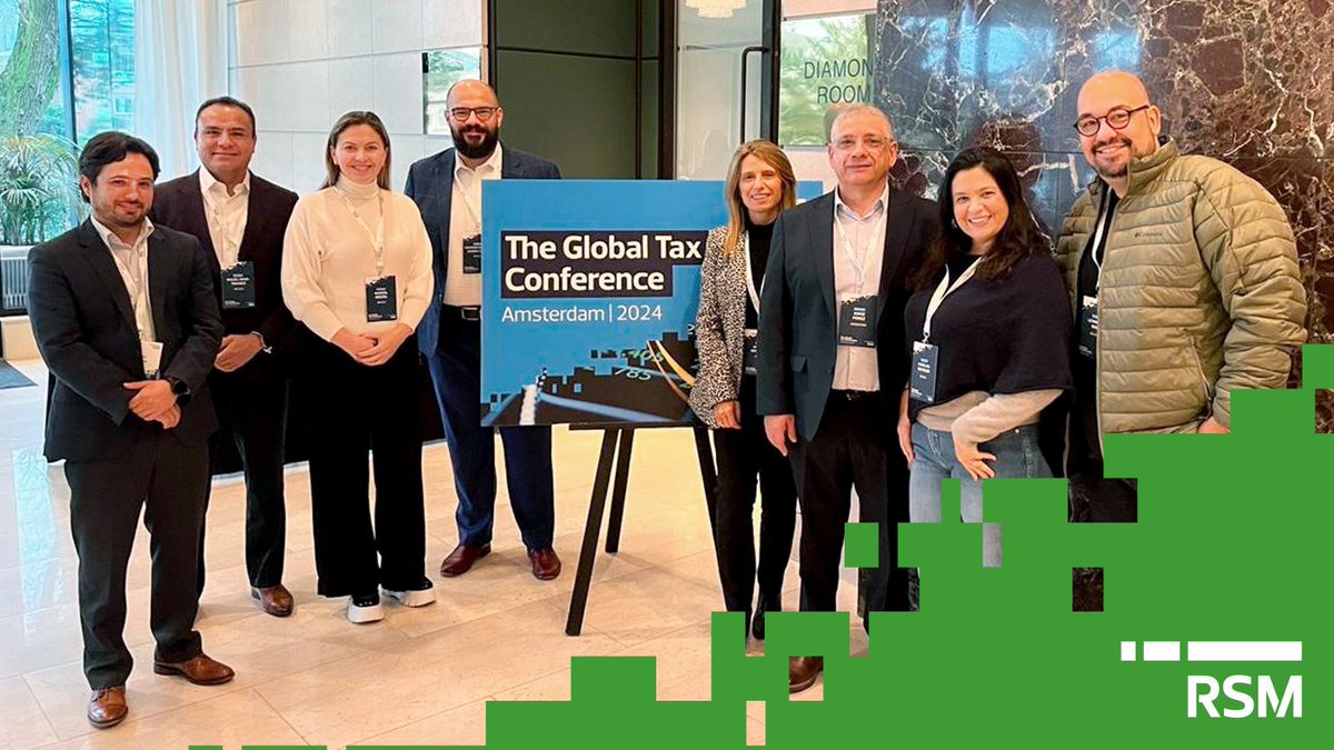 #RSMMéxico presente en The Global Tax Conference en #Amsterdam, Holanda. Un evento para profundizar en temas cruciales como la confianza y la transición de la cooperación a la colaboración, así como la especialización en impuestos y servicios.
