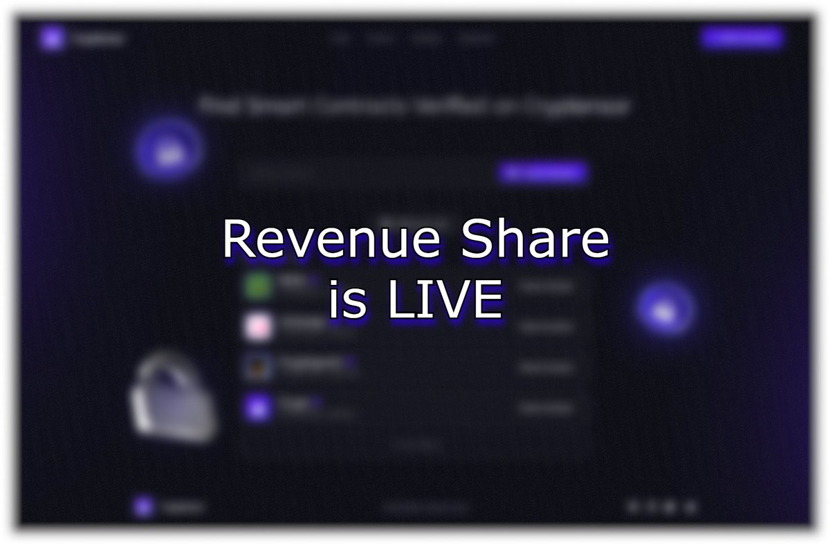 cryptesnor's tweet image. $CRYPT Revenue Share is Live for holders and stakers.

You can claim here: cryptensor.com/CRYPT/