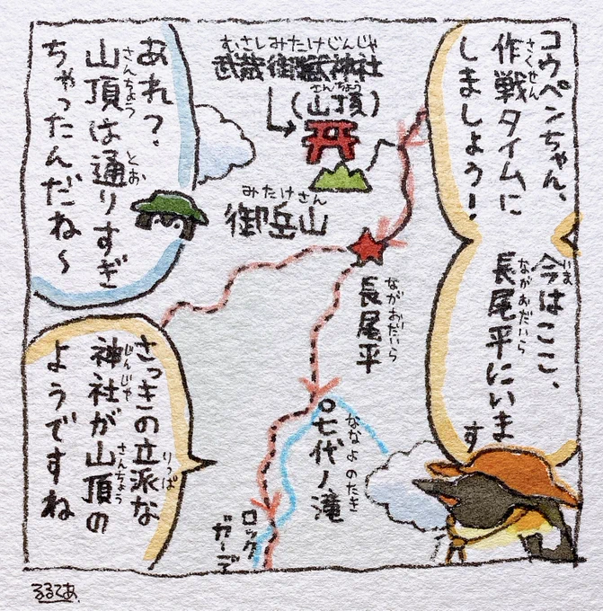 ハイキングのスケジュール 