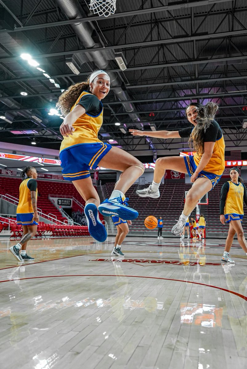 Jumping for joy on @WomensNIT gameday! Tipoff at 5pm against South Dakota! #GoHighlanders
