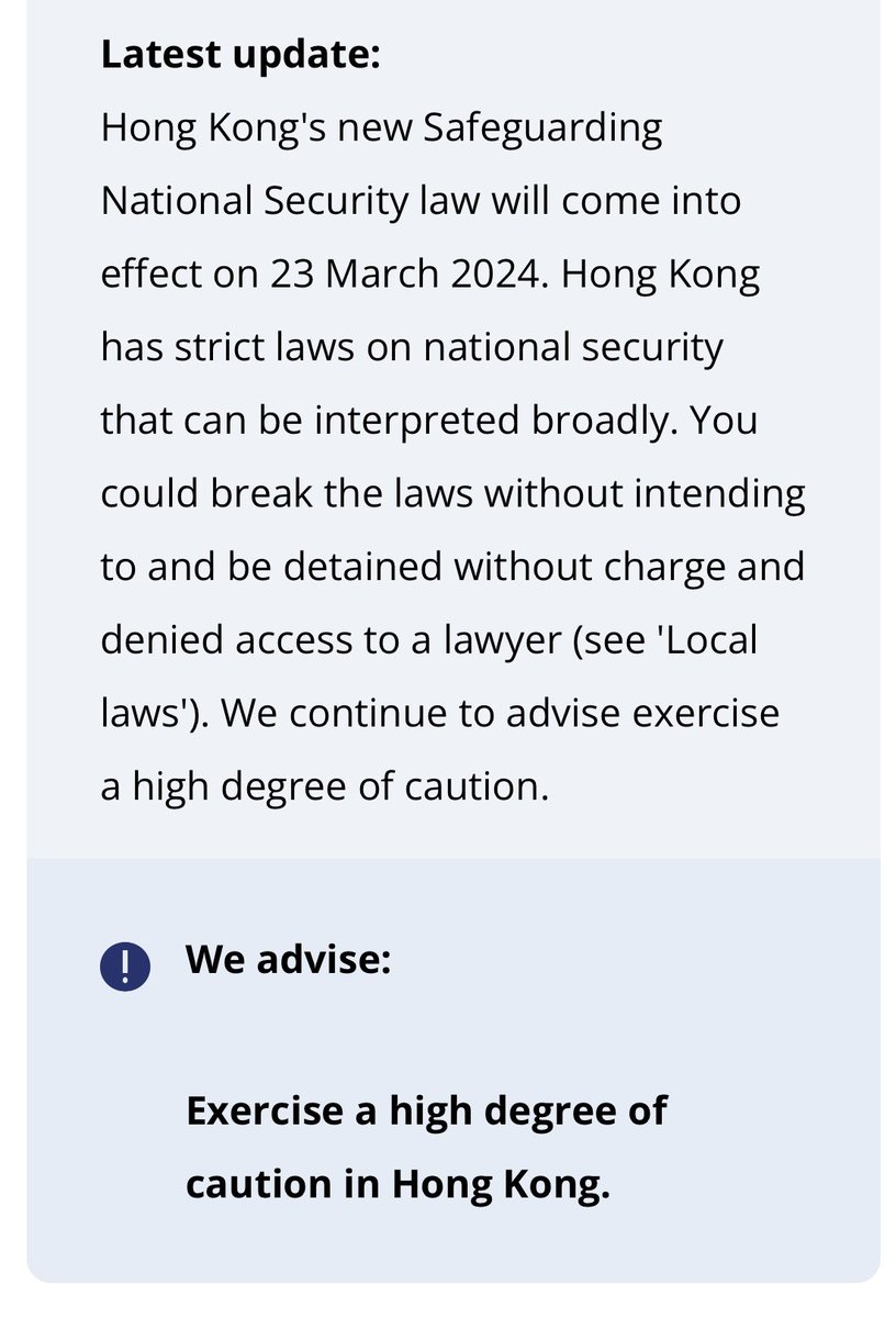 Australia had updated its travel advice for Hong Kong following the introduction of new national security laws today. #hongkong @dfat @Smartraveller