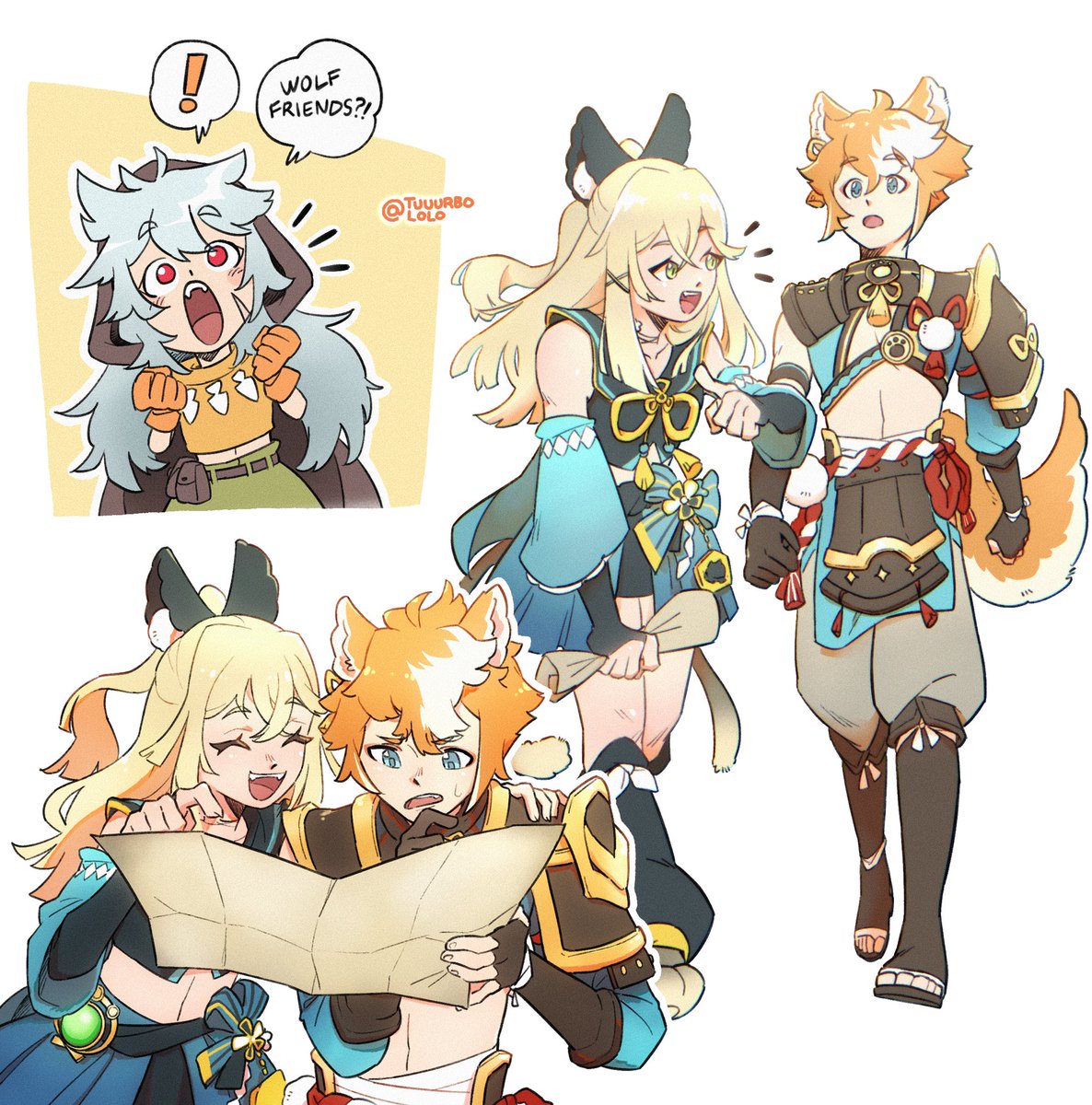 did NOT expect this duo in genshin's last event but i loveee them<3