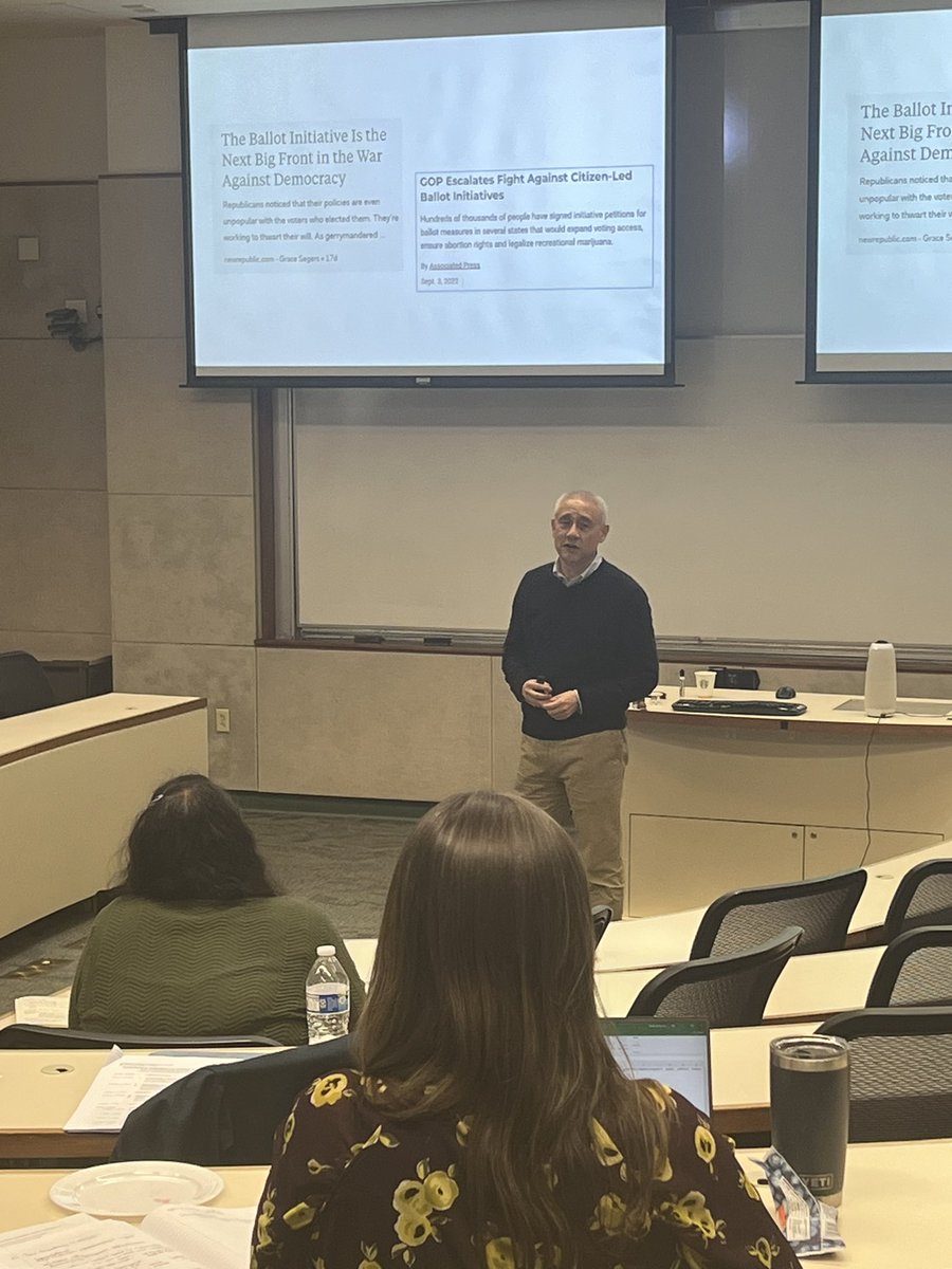 EdHeadington's tweet photo. #USC’s #JohnMatsusaka to be our last presenter at #SoCalPIPE here at #CGU: “Direct Democratic Backsliding? Quantifying the Prevalence and Investigating Causes 1960-2022.” Occidental’s #IssacHale to serve as the Discussant.
#PoliticalScience #Claremont .@usc .@CGUnews .@IsaacHale https://t.co/zdcdfKThpw