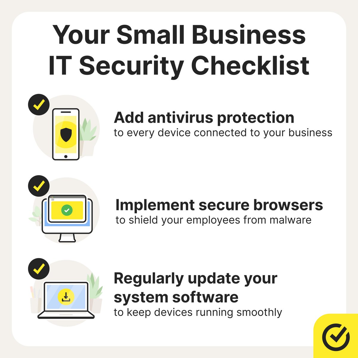 So, you finally started your #smallbusiness … Now what? 😬​ Time to dive into IT security! Norton Small Business is here to help with your IT checklist and to help keep your business devices and data secure. nr.tn/4a1xtBW