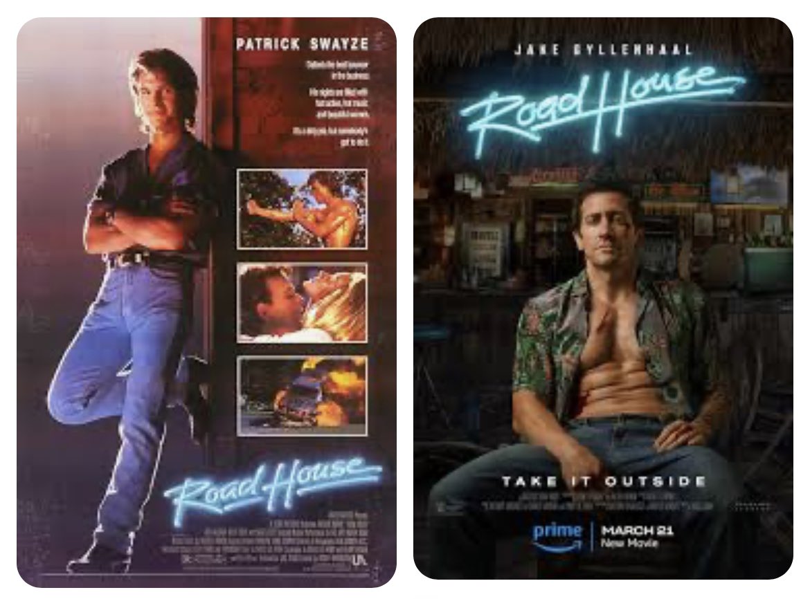 coachcaff's tweet image. Safe to say one’s a classic and one clearly isn’t  #RoadHouse #cringe #notorius #amazon 👎