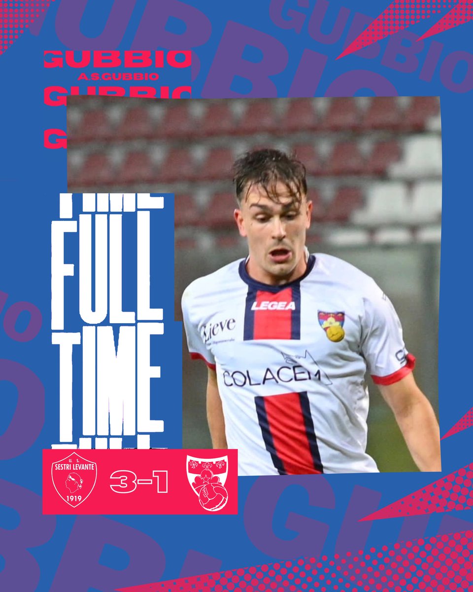 🔴 ⒻⓊⓁⓁ ⓉⒾⓂⒺ 🔵

🔚 | TRIPLICE FISCHIO 

Finisce qui la sfida del Silvio Piola 🏟

#SestriLevanteGubbio 3️⃣-1️⃣ #ForzaGubbio