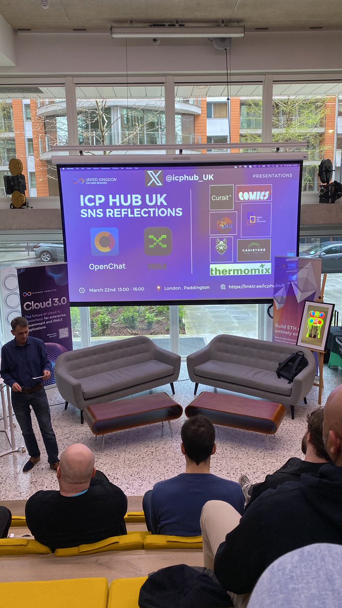 FrontRowIC's tweet image. Really enjoyed attending @icphub_UK conference today! 

It was a pleasure to meet such inspiring people and learn more about the great projects developing across the ICP ecosystem with very useful advice from @trax_so and @OpenChat regarding SNS launches🎉🚀

#ICP #Dfinity