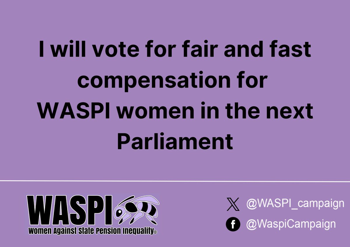 And now it's up to Parliament to fix this. All the MPs who have supported #WASPI over many years have the power to influence the Government, this one or the next. We need #commitmentforcompensation NOW.
