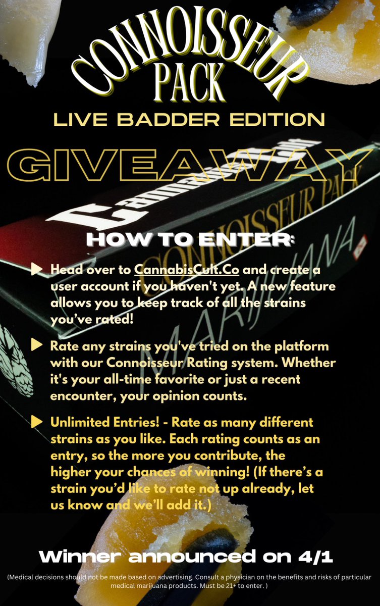 Enter our Live Badder Giveaway! Cannabiscult.co #CannabisCommunity #cannabisculture #stl #missouri #giveaway #WeedLovers