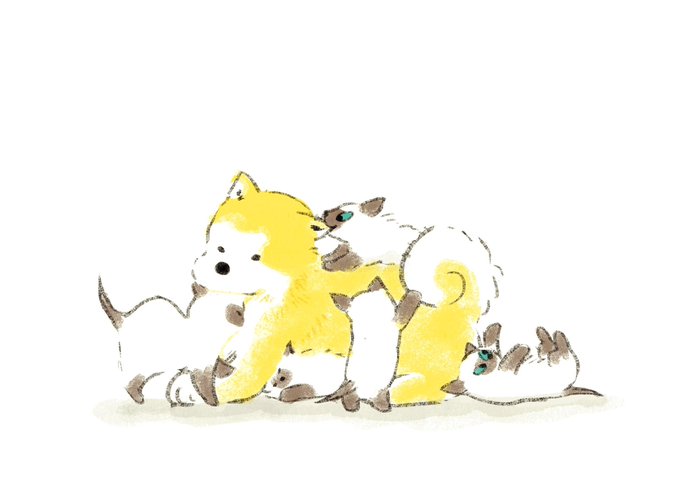 「animal white fur」 illustration images(Latest)