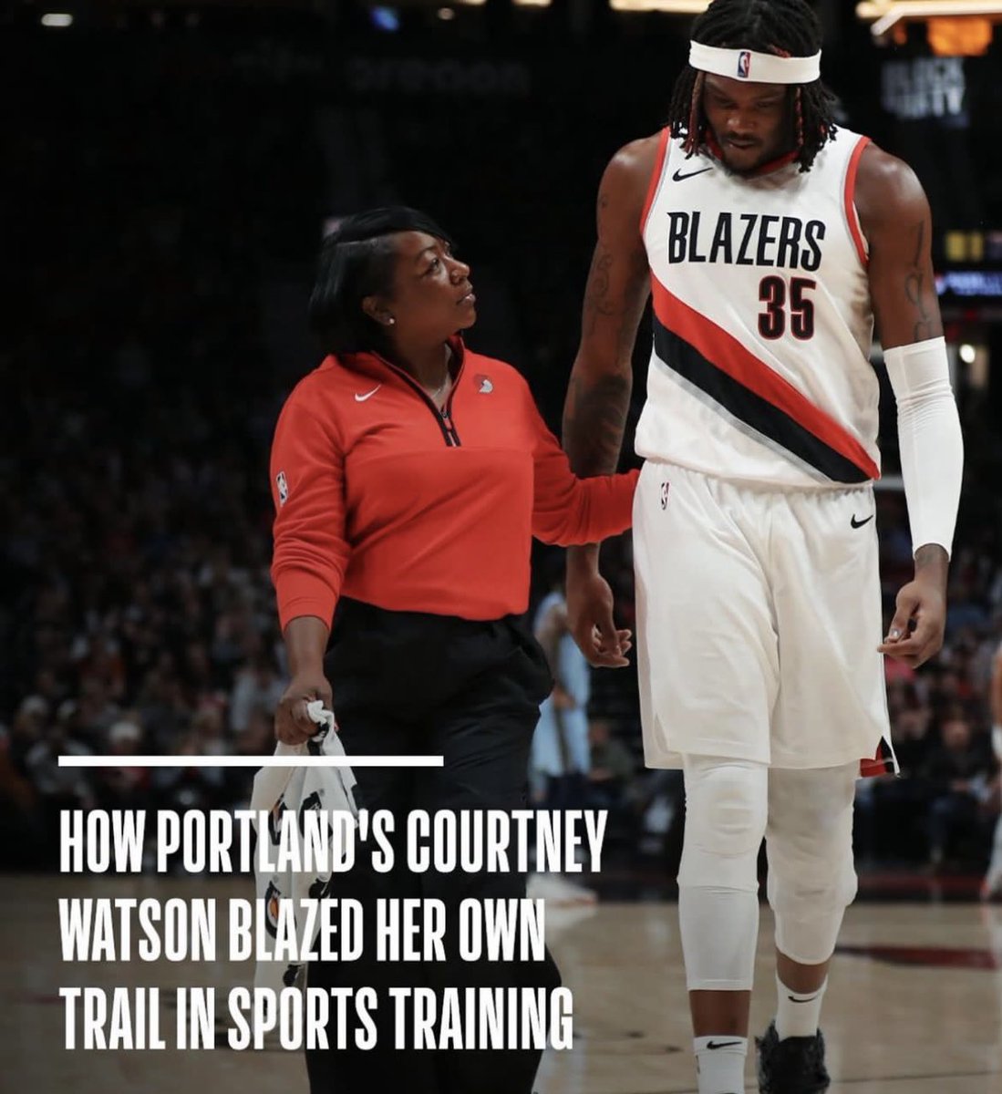Celebrating Courtney Watson: LAUSD graduate &amp; African American female head athletic trainer in the NBA! From Westchester High to the Portland Trail Blazers, her journey inspires during #WomensHistoryMonth&amp; #NATM2024 Representation matters! nba.com/news/courtney-…