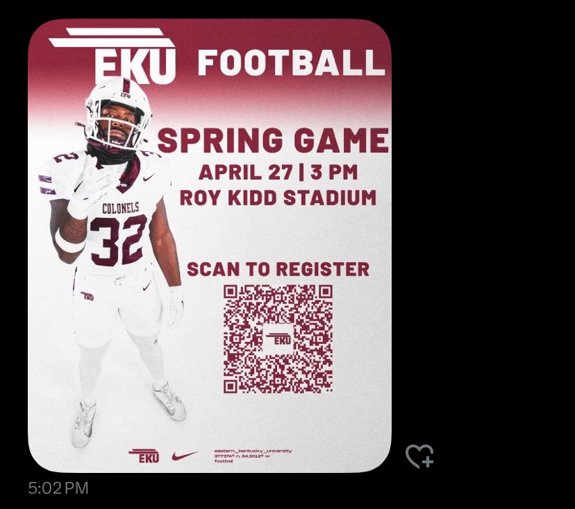 Blessed to get an invite to the Eku Spring game on April 27th!! @EKUFootball @Erik_Losey @EKUWWells @247Sports @LippertScouting