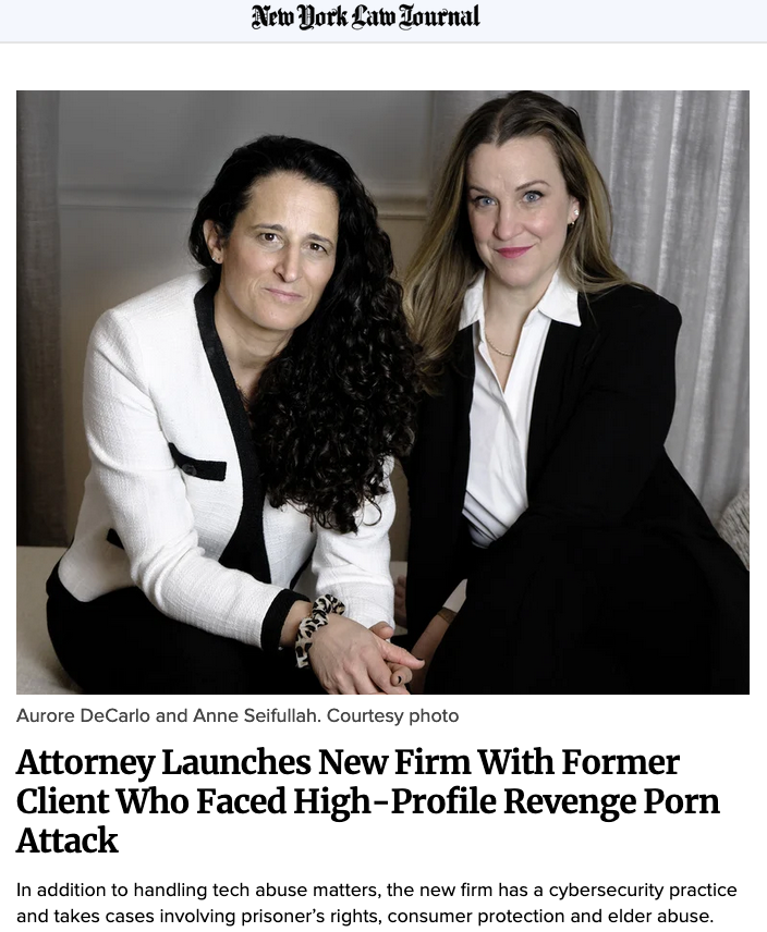 🔥🔥 Hot off the presses!!! 🔥🔥

An amazing feature of our new firm <a href="/incendiilaw/">Incendii Law</a> , which we co-founded to offer a new model of bespoke and personal legal advocacy into the New York legal scene. Read more at the NY York Law Journal <a href="/messagetime/">Andrew Denney</a>