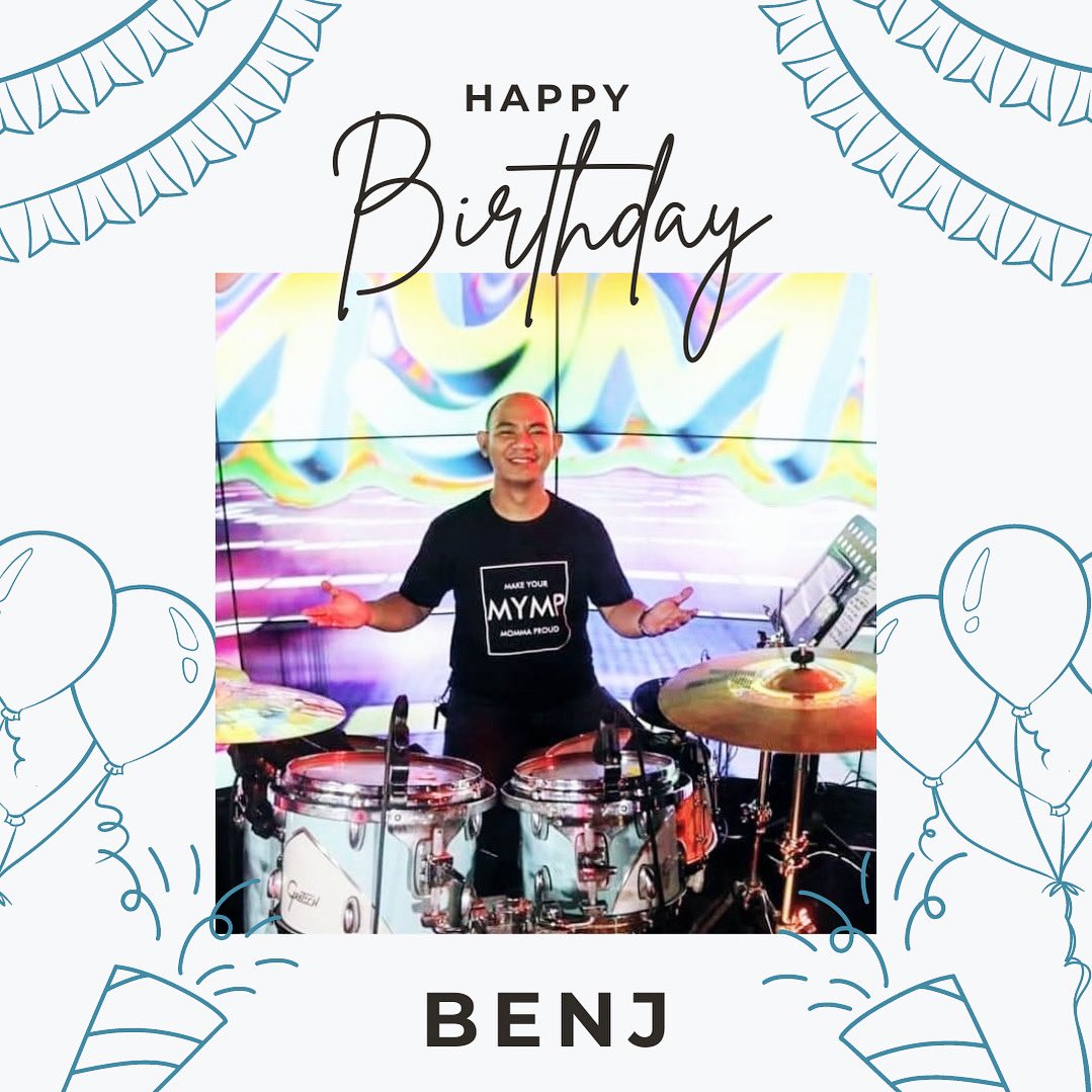 Happy birthday to our drummer BENJ! Wishing you all the joy your heart can hold 🎂🎈🥳