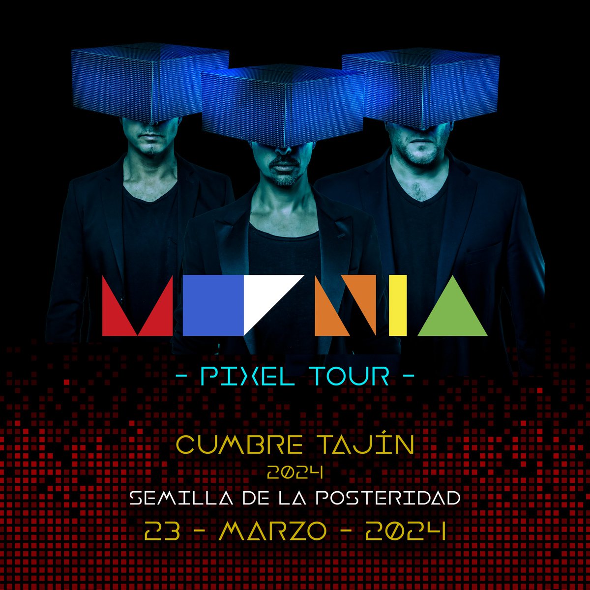 Amigos de Poza Rica, Veracruz y sus alrededores!! Este sábado nos vemos en @CumbreTajin #MoeniaPixelTour 🟥🟦⬜🟧🟨🟩