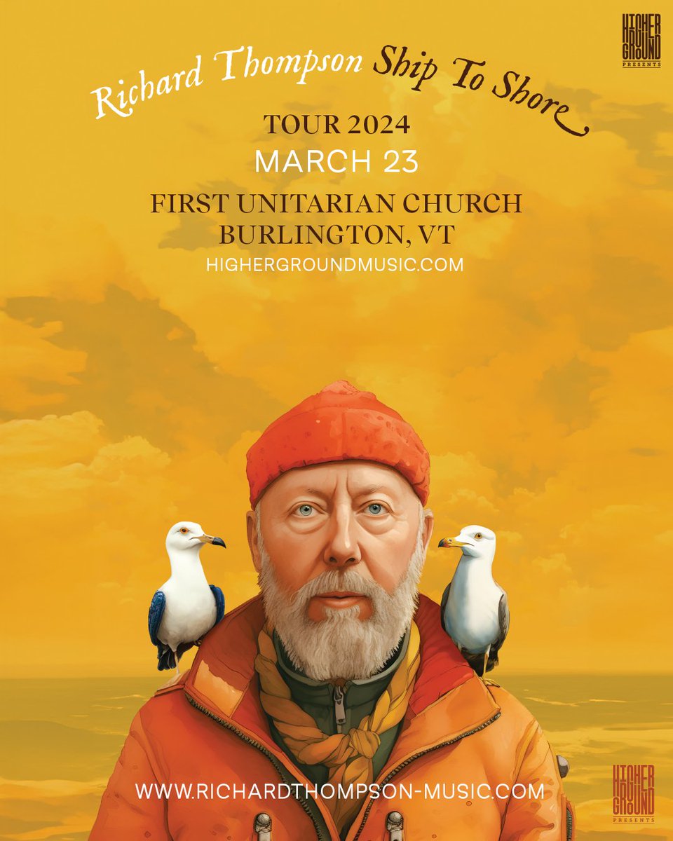 ⚠️POSTPONED⚠️ The Richard Thompson performance on Saturday, March 23 at the First Unitarian Church is now being postponed due to inclement weather. We’re actively working to solidify a makeup date, so please hang on to your tickets and remain on standby for another update.