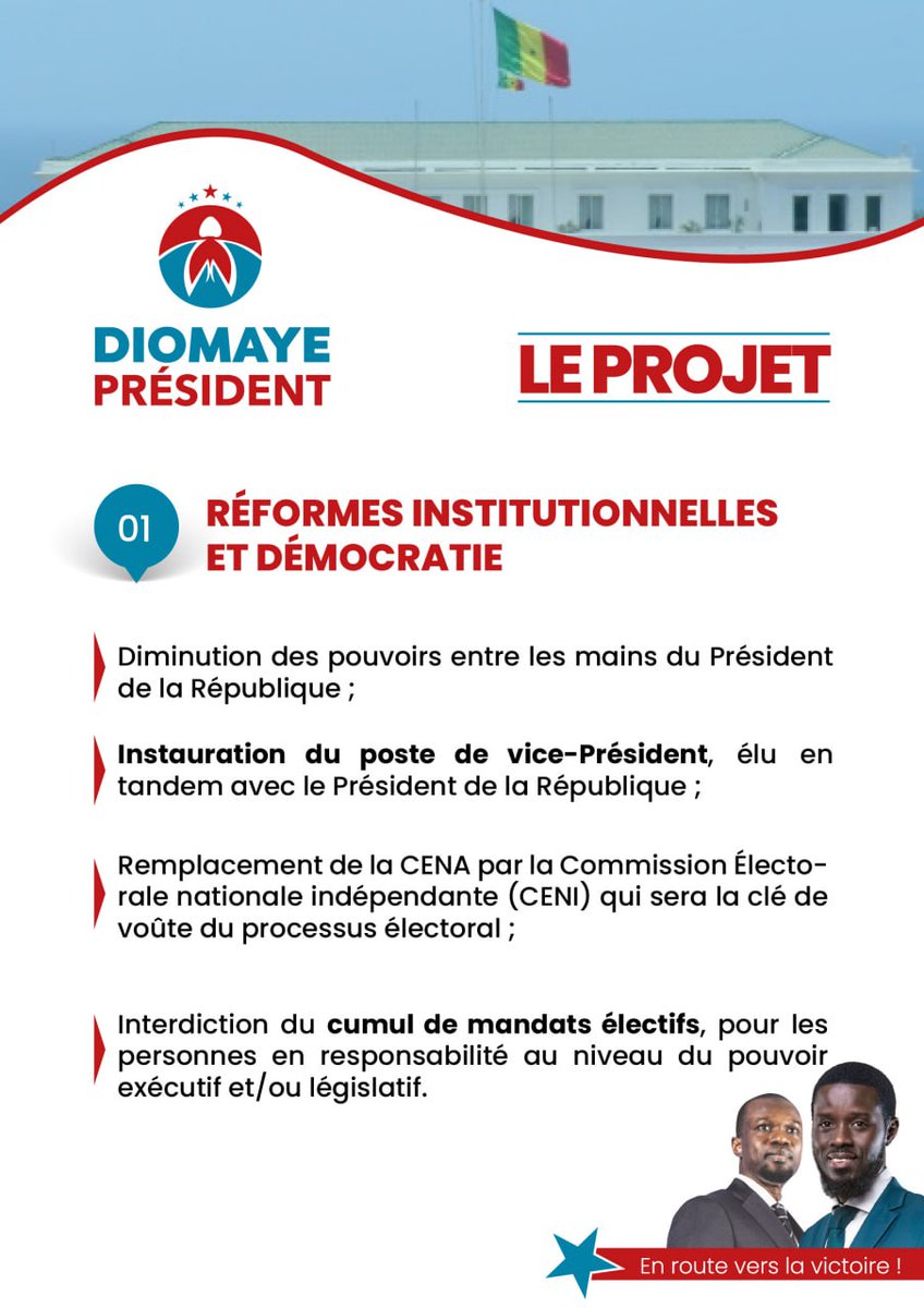 SonkoOfficiel's tweet photo. Vingt point saillants du Projet pour un Sénégal souverain, juste et prospère. 
#Diomayepresident2024

https://t.co/aU5fHzXY0B

https://t.co/WO6sngkBu5 https://t.co/ntpd38yrOE