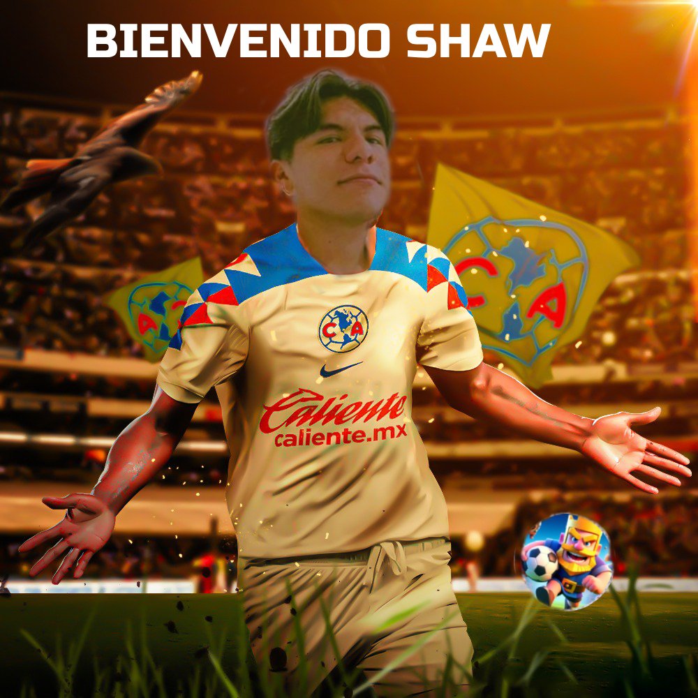 LigaMMXCR's tweet photo. 🦅 "No tuve infancia, porque naci grande" 🦅

Bienvenido a las poderosas y gloriosas aguilas del #America, y a la #LigaMMXCR , @shaw_cr_ 🟡 https://t.co/xPtoGz3xTe