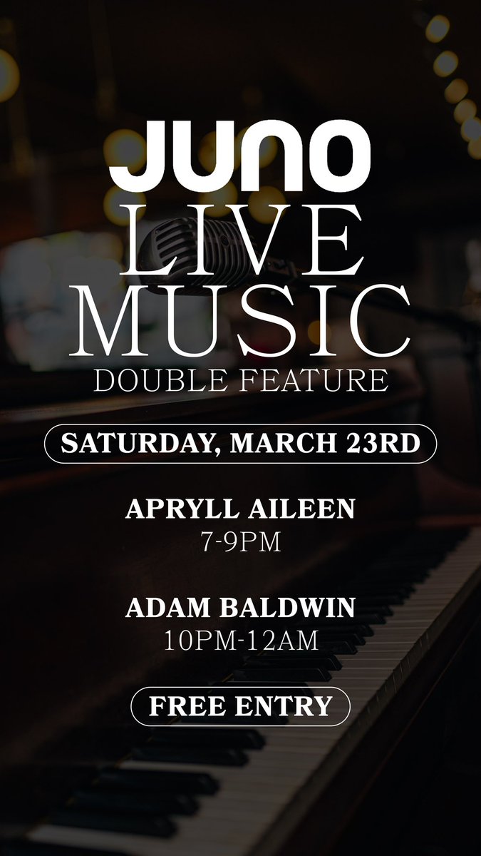 HALIFAX: Come & hear some awesome live music Saturday night @BarringtonSteak 7-9pm for my set, 10pm -12 for @AdamaBaldwin 🎵celebrate the @halifaxjunos @TheJUNOAwards with one of the wavemaker tour finalists! 💫🎹 * * * #music #halifaxjunos #halifax #piano #livemusic