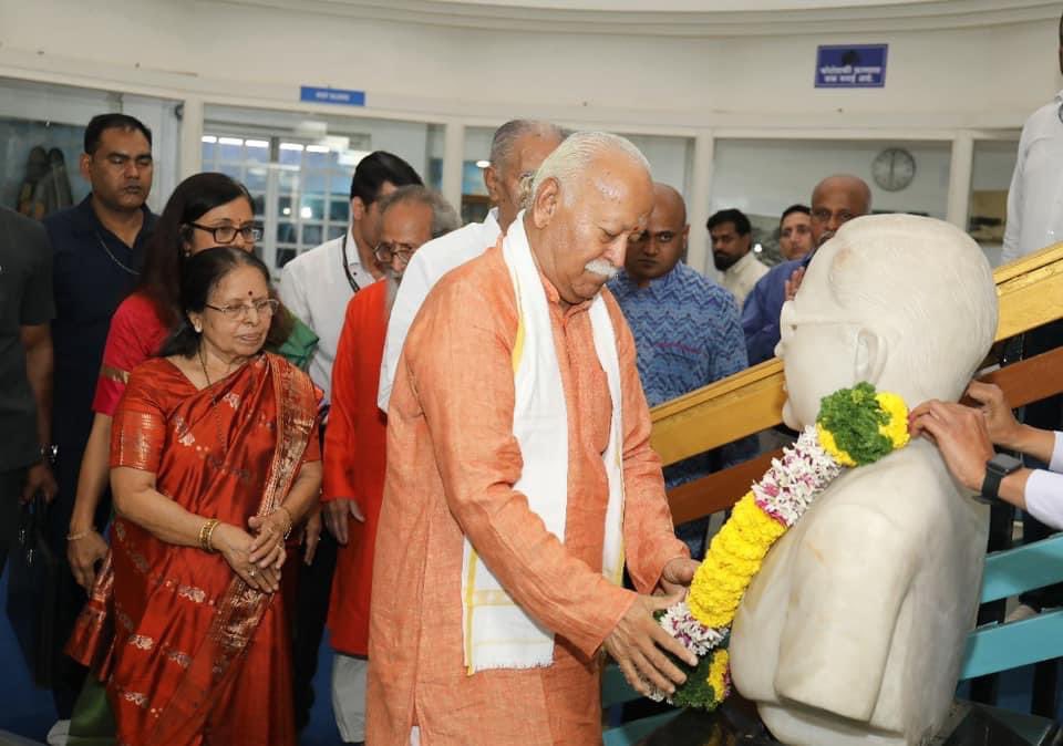 RSS SarSanghchalak Dr Mohan Bhagwat Ji visited Symbiosis University and Dr Babasaheb Ambedkar Museum & Memorial at Pune, Maharashtra.