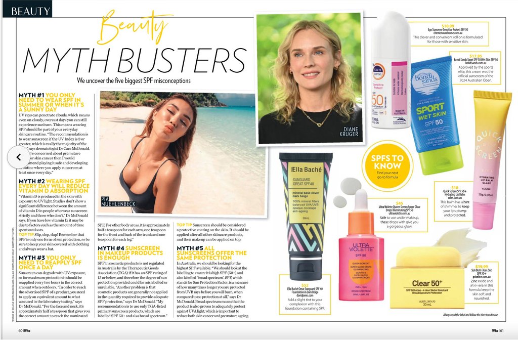 TheQuickFlickAu's tweet image. Our best selling Quick Screen SPF Lip Balm, has been SPOTTED in the latest Who Magazine! 😍

#WhoMagazine #QuickScreen #TheQuickFlick #QuickFlick #BeautyBrand