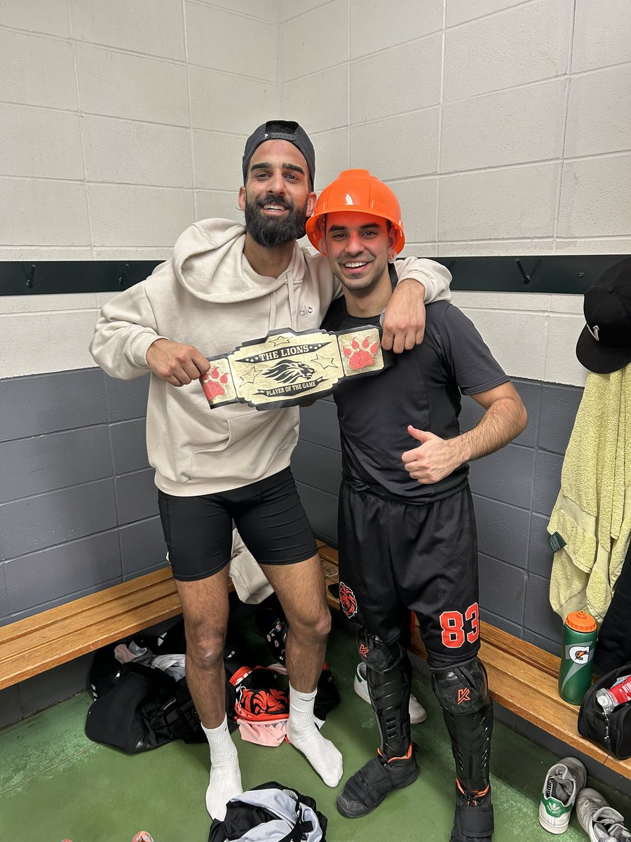 Game 13: 2-1 dub over the Reapers! 

Player of the game 🥇: Naz “Mishkaki” Gangji got us on the board first and was flying all game 

Hardest Worker 👷🏾‍♂️: Khalil “I only need one shoulder” Amlani! He may only have 1pt but no one blocks more shots than this man! 

#LionsNation