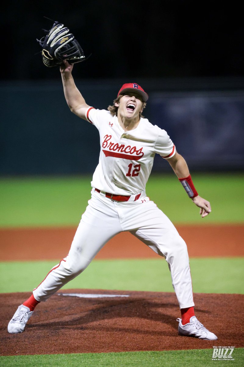 KBR31570.JPG
McKinney Boyd pitcher Nick Wesloski (12) celebrates the final out of his no-hitter against McKinney High on Friday, March 22, 2024 at McKinney Boyd High School. The Boyd Broncos won the game 9-0.  Kevin Bartram buzzphotos.com <a href="/McKISDAth/">McKinneyISD Ath Dept</a> <a href="/ColbyPeek/">Coach Peek</a>