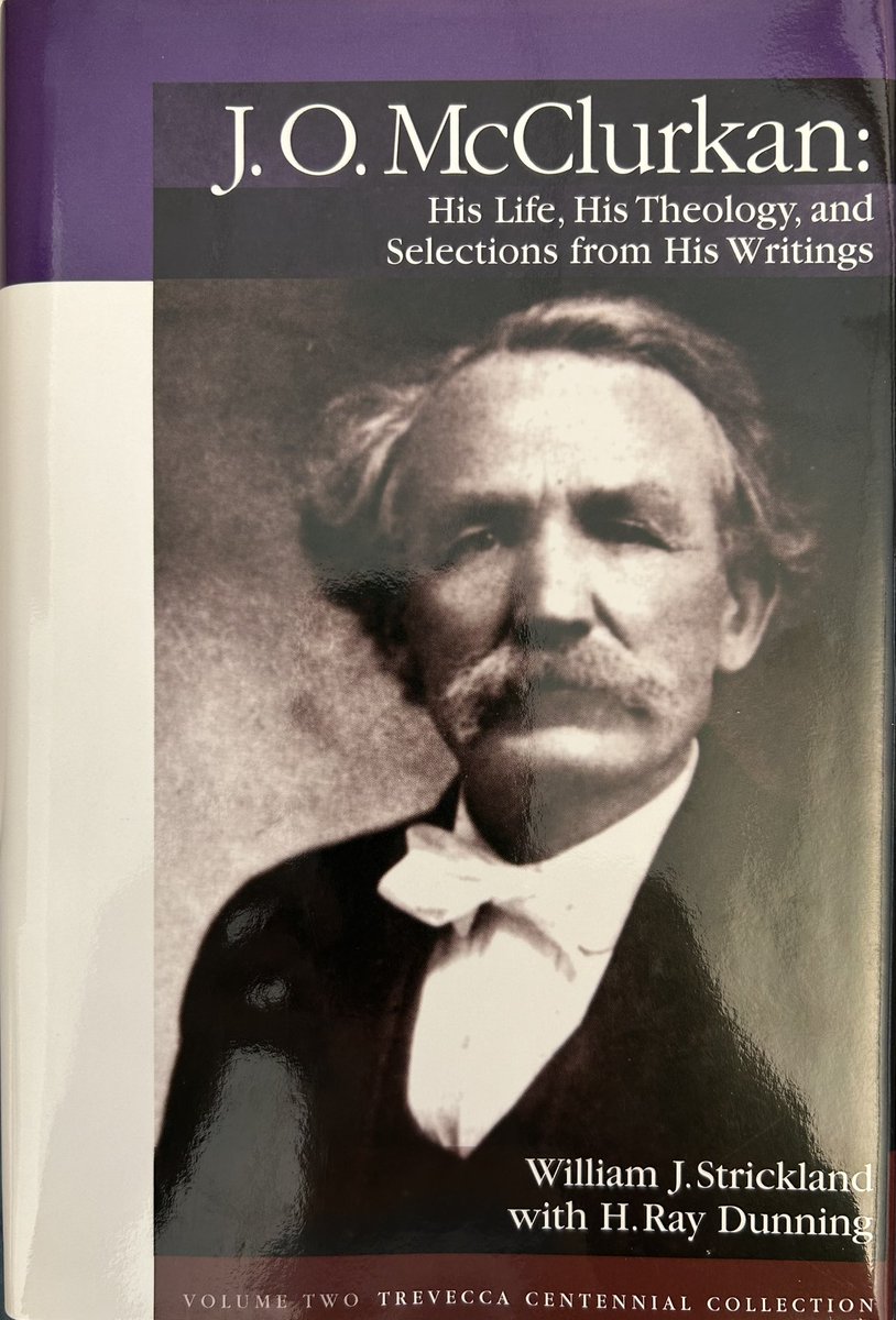 Finished reading this little book on J. O. McClurkan today. The uniting of his group and their college with the Pentecostal Church of the Nazarene in 1915 just months after his death is one of the more fascinating chapters in early Nazarene history.