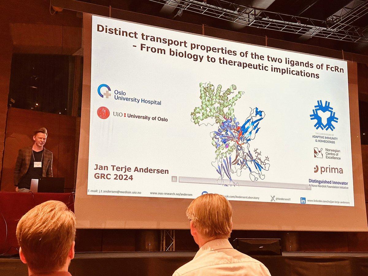 AndersenJT's tweet image. Fantastic week at @GordonConf on #antibody biology and engineering! A big thank you to the organizers, Chairs and Vice Chairs for such a wounderful program🙌 @CoE_PRIMA @UniOslo_MED @AntibodyEngIC @Oslounivsykehus