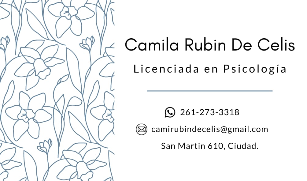 "Cada pequeño paso hacia el cuidado de tu mente es un acto de amor propio." 
•Atención presencial y virtual.
•Niños, adolescentes y adultos.
•Consultorio en Ciudad de mañana y tarde.