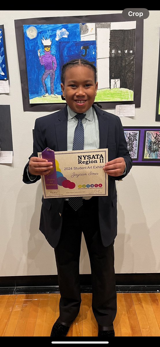 So proud of all our @GatesChiliinfo students who had work selected for display at Roberts Wesleyan’s Davidson Gallery for the NYSATA Region 2 Art Show. #NYSYAM2024 #GCPride