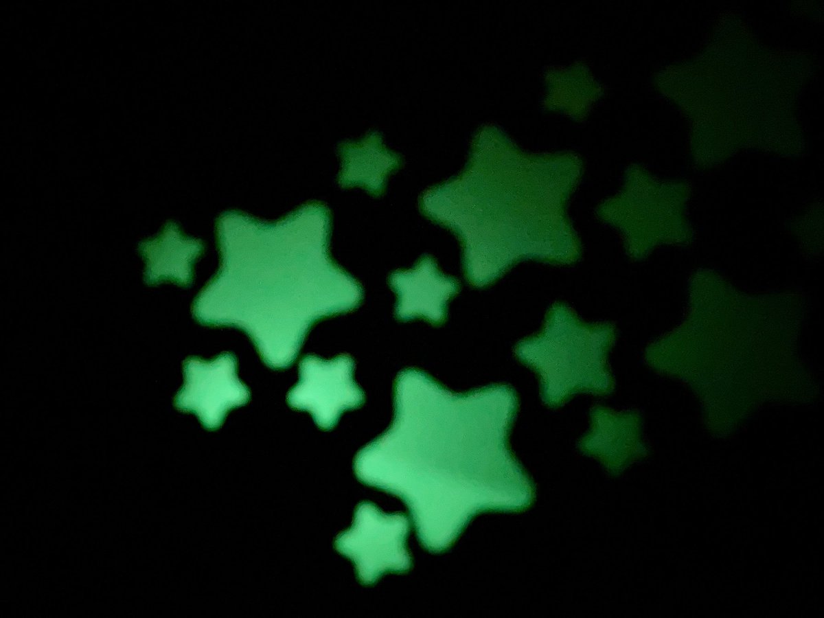 I bought glow in the dark stickers and now I can’t stop putting them everywhere