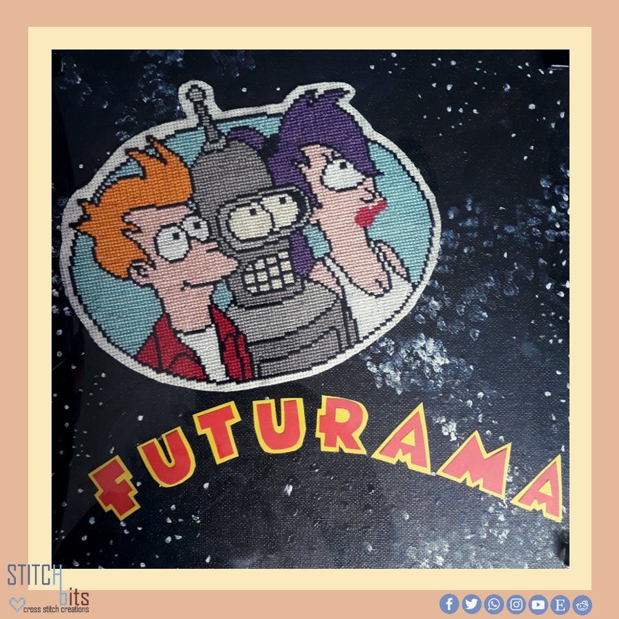 StitchBits_Miss's tweet photo. Decided to post some traditional haberdashery art today 😁
Who's your fav character from Futurama? 

#traditionalart #fanart #Futurama #Fry #Bender #Leela #artistsoninstagram #artistsontwitter #crossstitch #stitchbits https://t.co/T2uBlj4N49