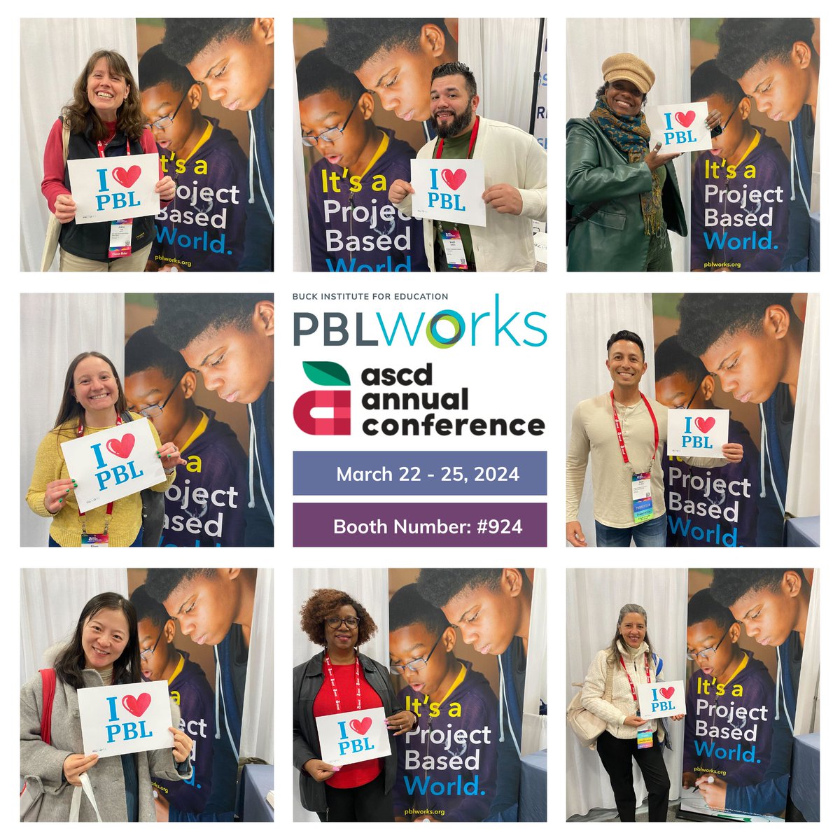 PBL Love is in the air at the ASCD Conference! Our team has landed in D.C., and educators from every corner are gathering at our booth, eager to snap a picture with our 'I Love PBL' sign! 📸 If you're here come by booth #924. Let's talk about PBL! #ASCD24 <a href="/ASCD/">ASCD</a> <a href="/Badillo_PBL/">David Badillo</a>