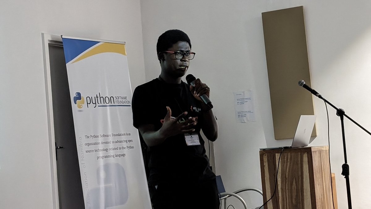 Hello @PyConNA , I want to say a big thank you for having me , I really appreciate the whole PyCon Namibia team, your efforts and how you treated speakers were very special, everyone was welcoming and loving, I can't wait to see you all next year, Thank you @PyConNA