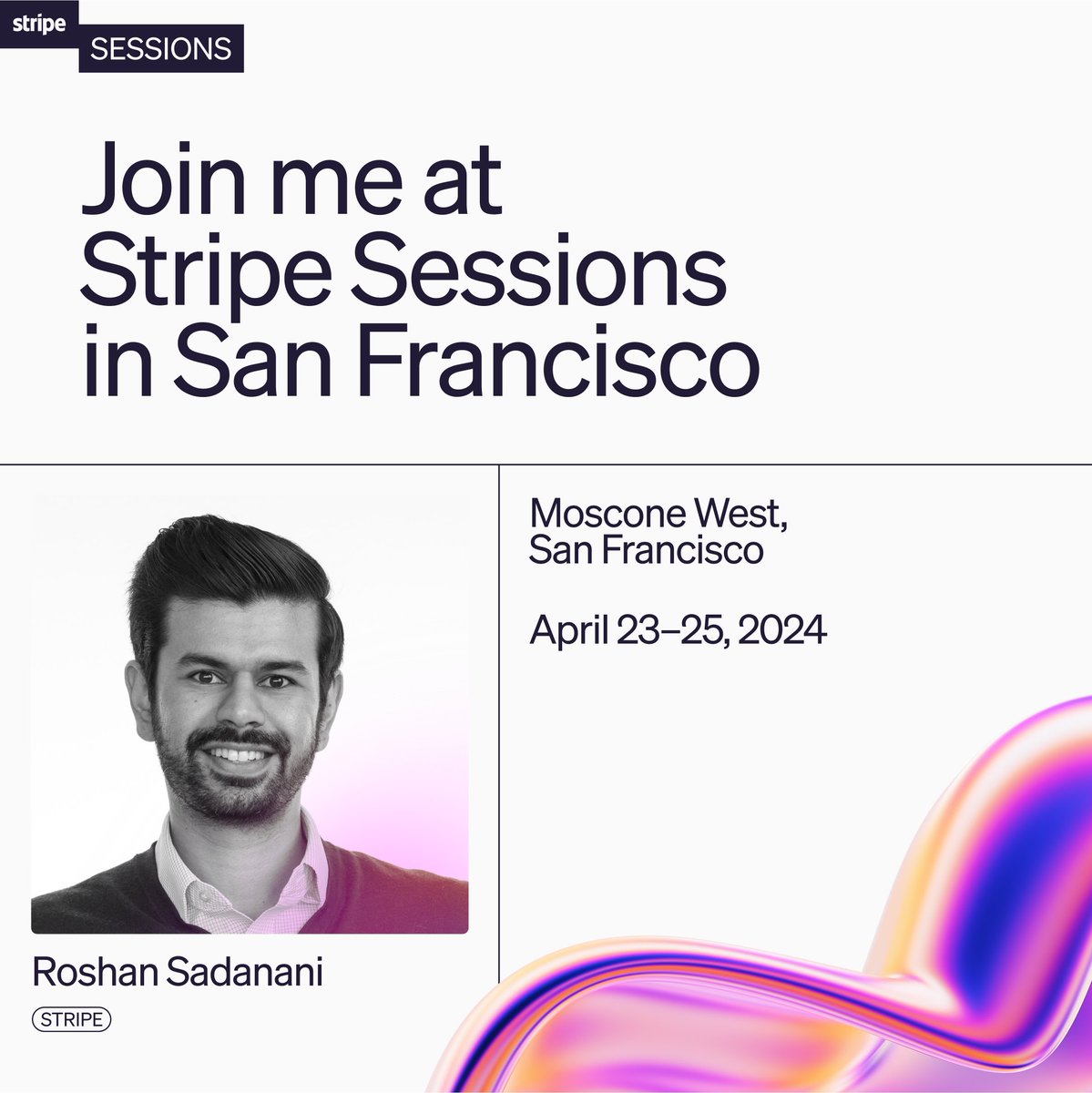 blattus's tweet image. It's that time of year! Excited to be speaking at Stripe Sessions in San Francisco, taking place April 23–25. It's always such a treat to hear from users at these events, and share what we've been up to. Hope to see you there!
Details --> stripesessions.com