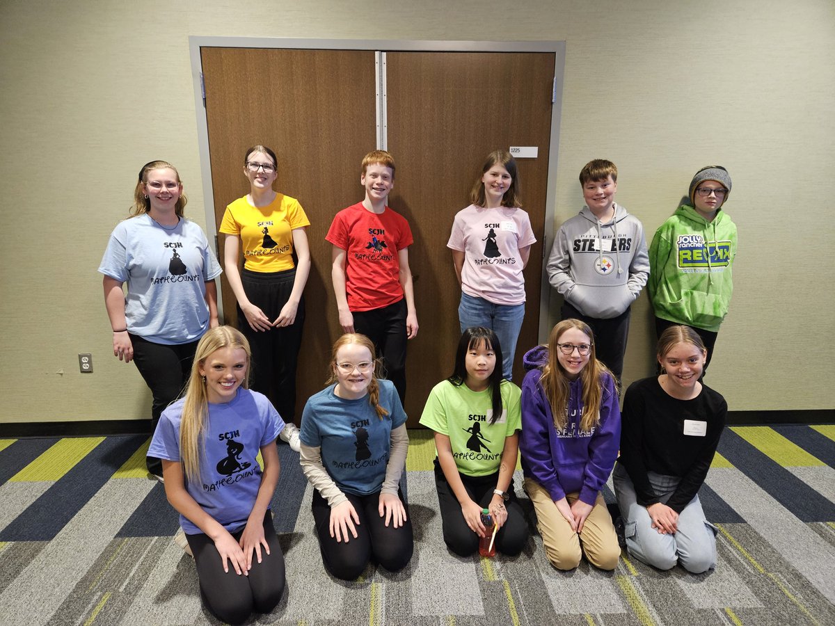Today, students from Susan Clark, Madison, Jefferson and McKinley competed at MathCounts at DMACC in Ankeny. Great work, Muskies! 📷; courtesy of Lindsay Moeller #MuskieSchools
