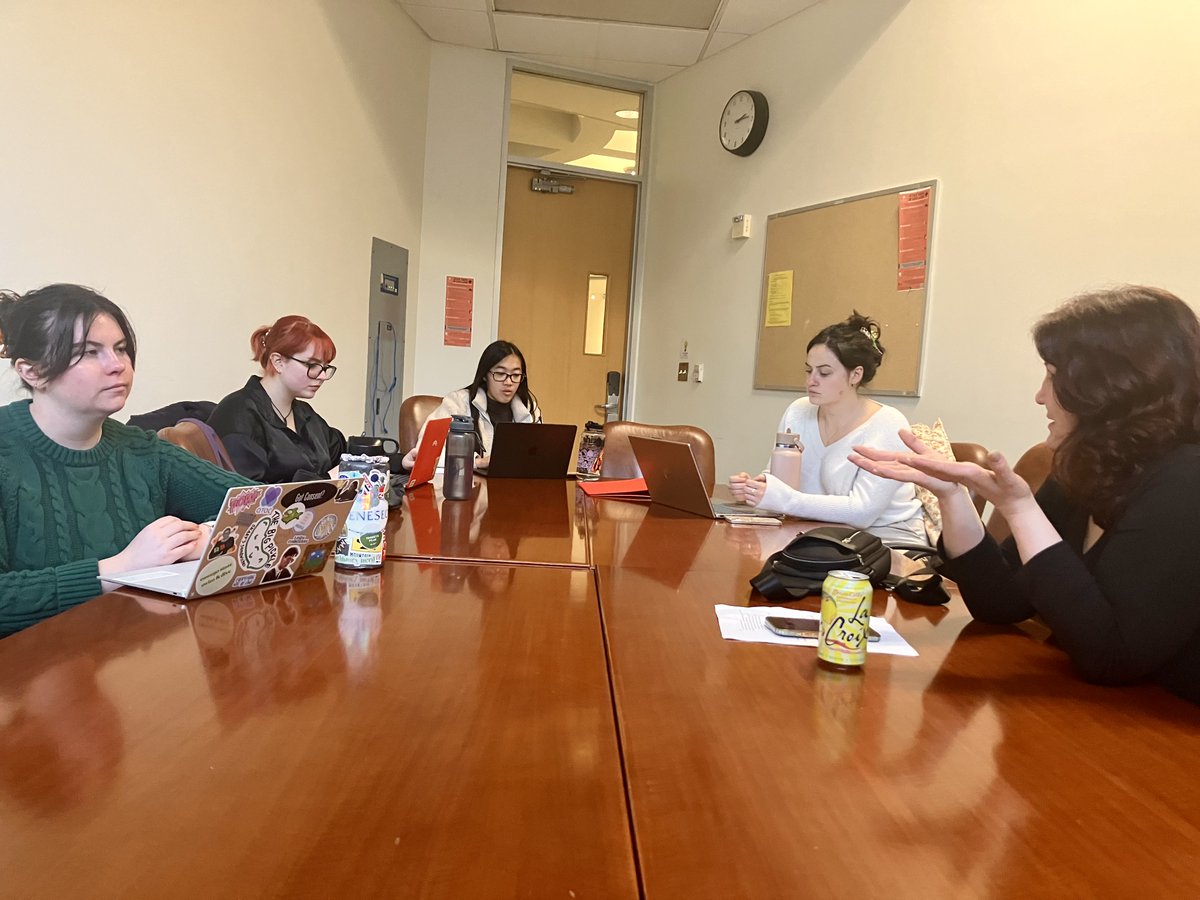 Finally, on Feb. 6, 2024, USCIS granted Yalda’s #asylum claim, granting permanent protection to her + her two daughters. I am thrilled that the @usflaw #InternationalHumanRightsClinic can partner with Yalda in her advocacy moving forward. (photo of Yalda working with students)