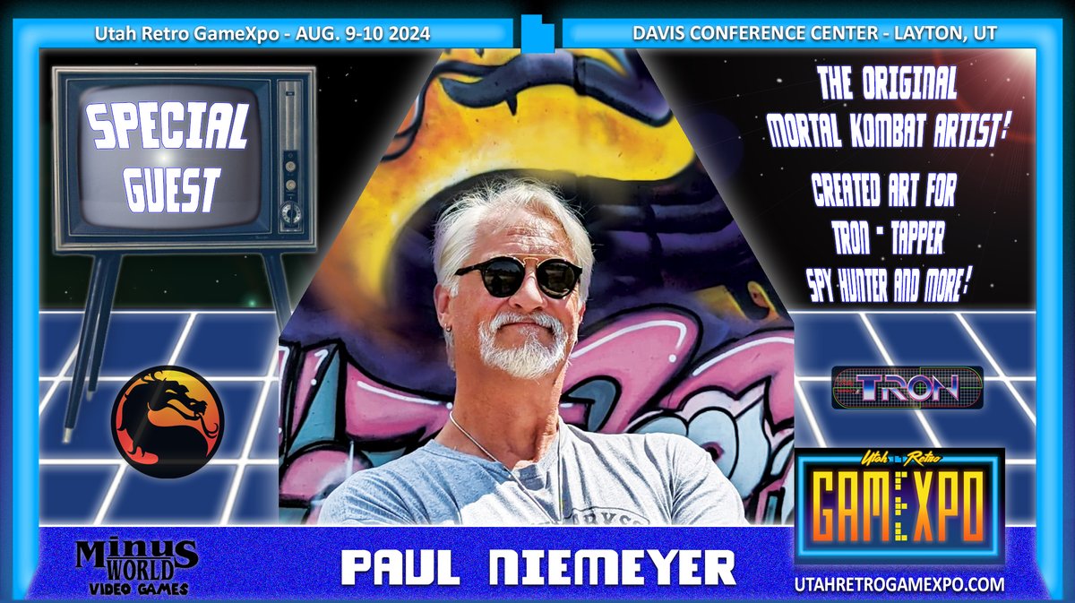 We would like to welcome back Paul Niemeyer as a special guest of the Utah Retro GameXpo. Get your tickets here: showclix.com/tickets/URGX #UtahRetroGameXpo #URGX #gamingexpo #retrogaming