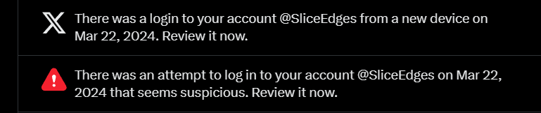 SliceEdges's tweet image. It appears I&apos;m already being hacked, it&apos;s got to be a fear tactic from Elon to get me off his site,  I don&apos;t want to be here either don&apos;t worry.
