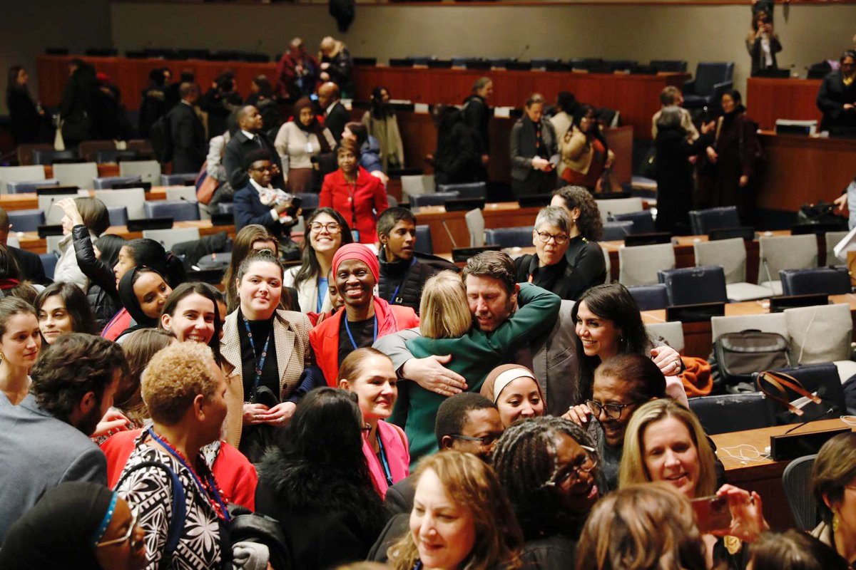 Congratulations to all Delegates for adopting the #CSW68 conclusions. They set a clear blueprint for ending women’s and girls’ poverty and for ensuring access to financing. They are a crucial step for gender equality and women's rights.